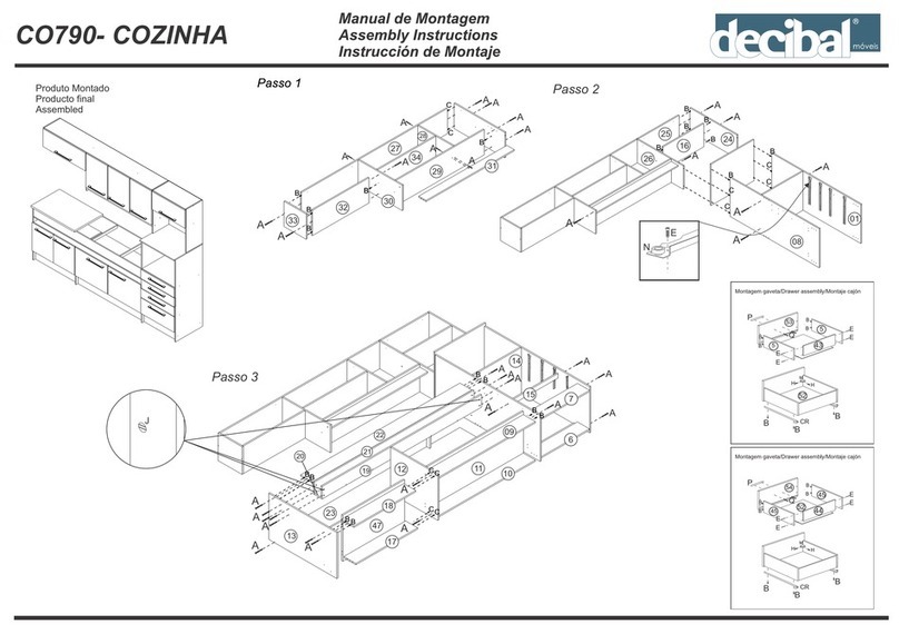 Decibal CO790-COZINHA Assembly instructions