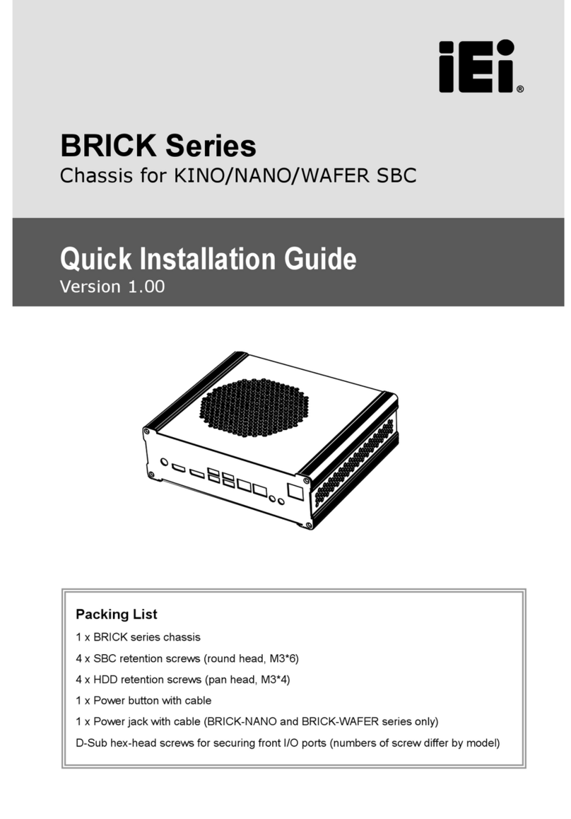 IEI Technology BRICK Series Quick installation guide IEI Technology BRICK Series Quick installation guide