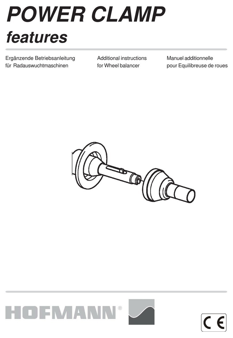 Hofmann POWER CLAMP features Additional instructions