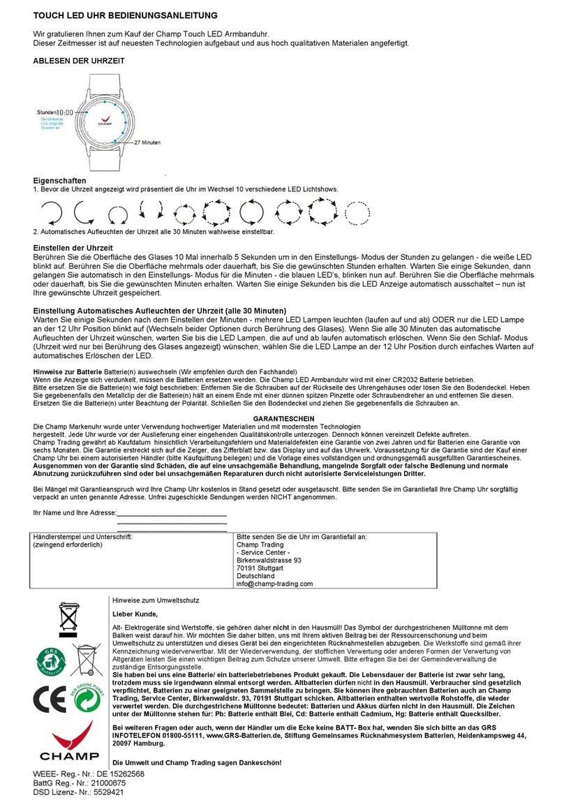 Champ C-8888BBW instruction manual