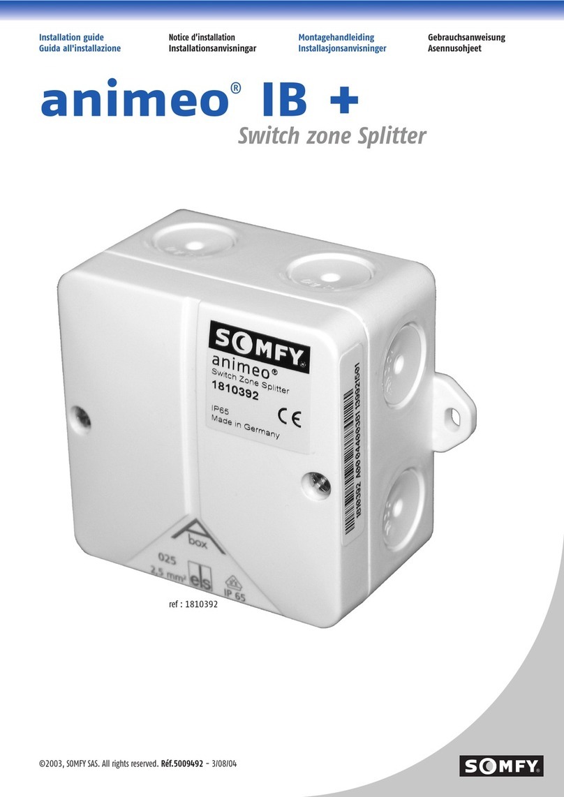 SOMFY Animeo IB+ installation guide