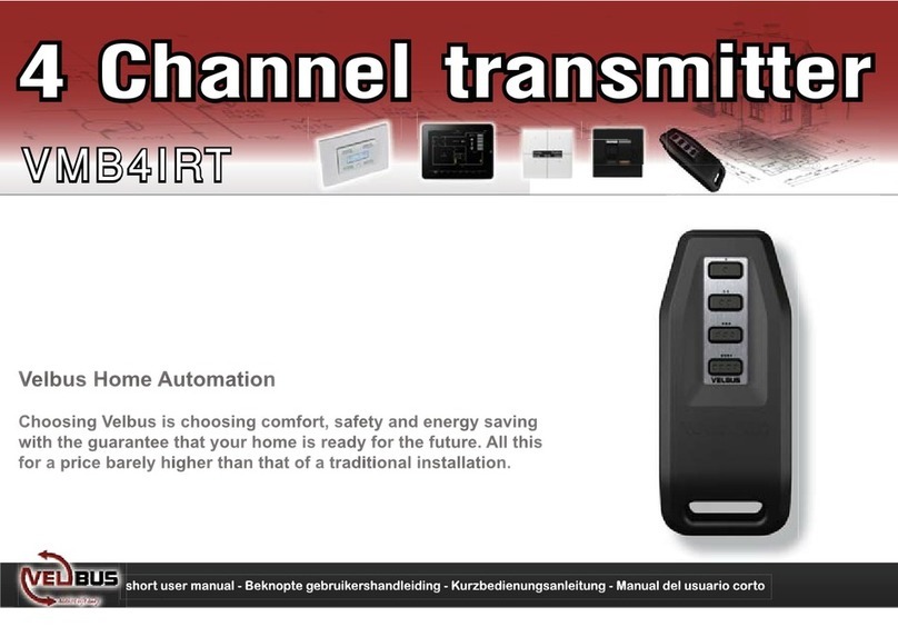 Velbus VMB4IRT quick start guide