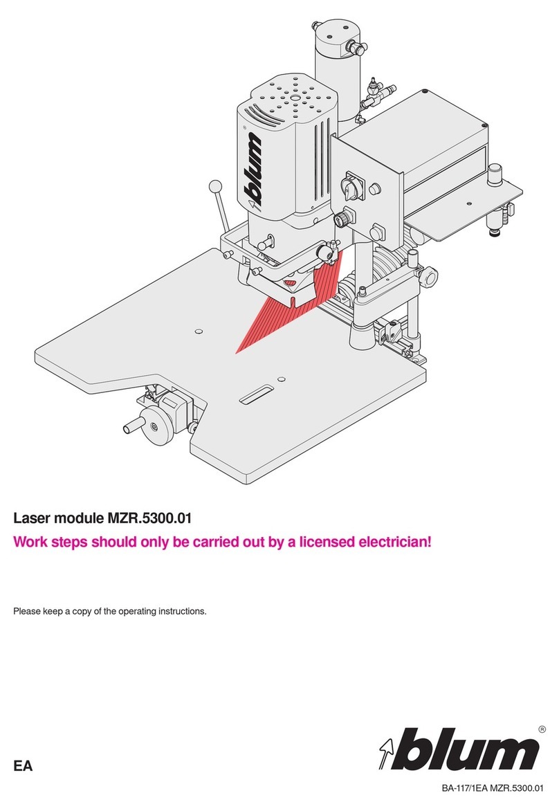 BLUM MZR.5300.01 operating instructions