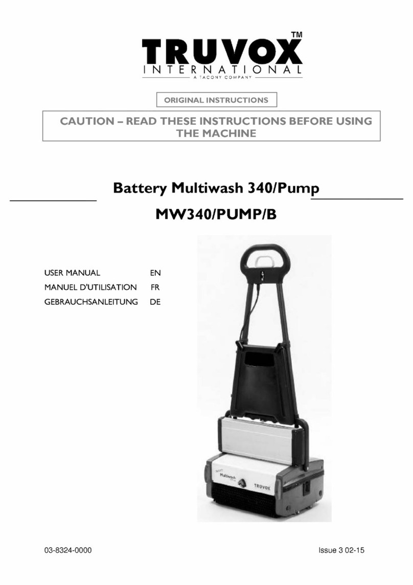 Tacony TRUVOX MW340/PUMP/B user manual