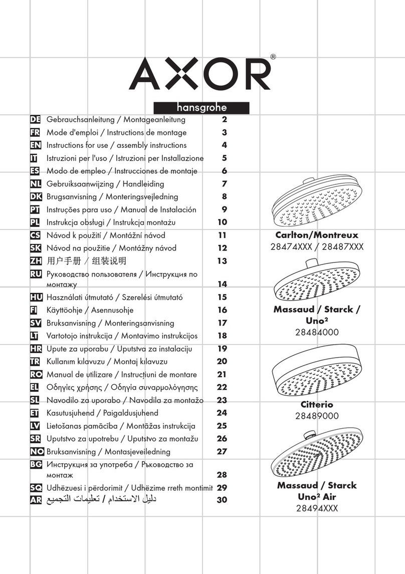 Hans Grohe Axor Carlton Instructions for use/assembly instructions Hans Grohe Axor Carlton Instructions for use/assembly instructions