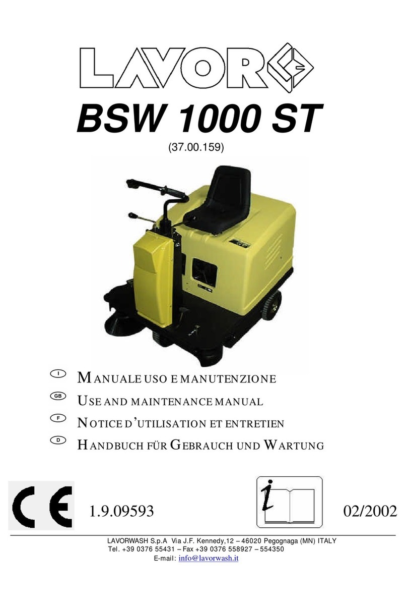 Lavor BSW 1000 ST Use and maintenance manual