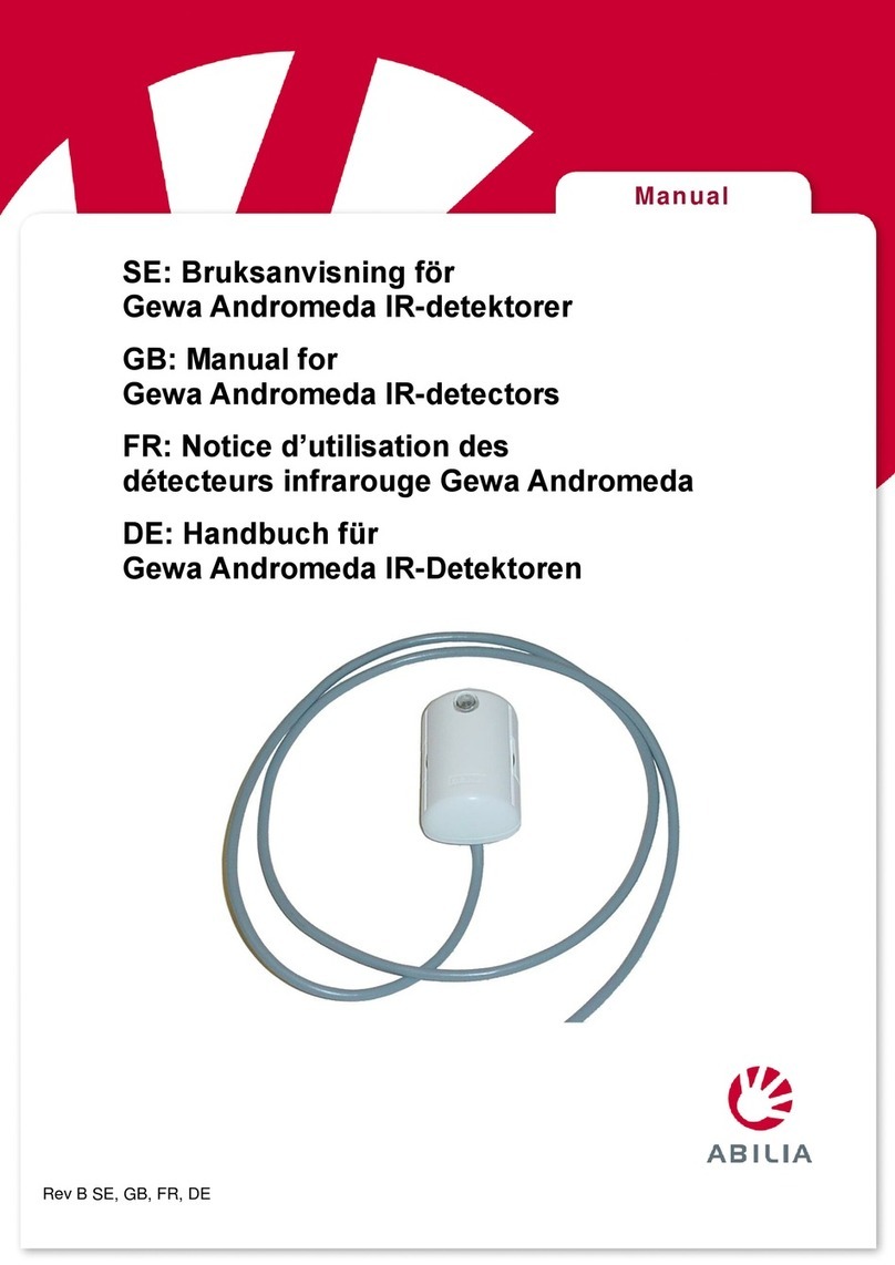 Abilia Gewa Andromeda IR-DET 3 User manual