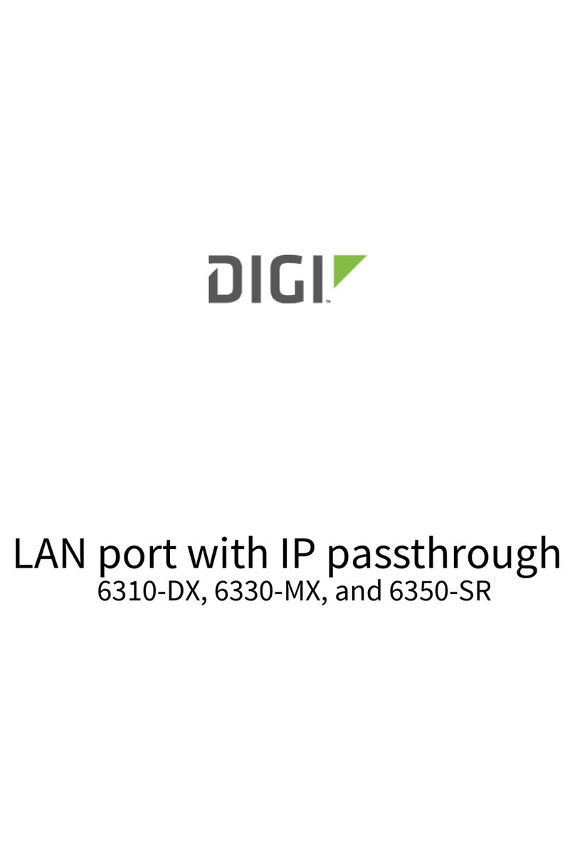 Digi 6310-DX User manual