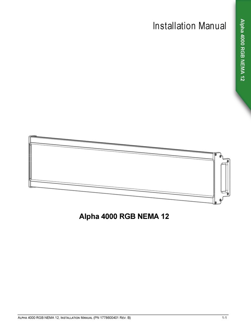 Adaptive Micro Systems Alpha 4000 RGB NEMA 12 User manual