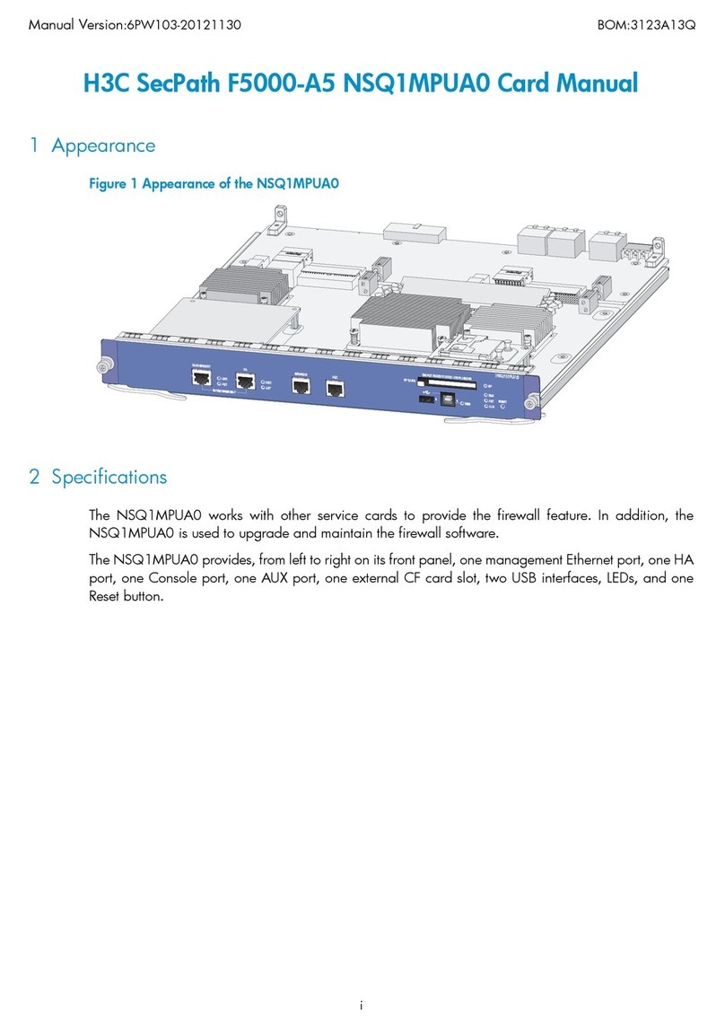 H3C SecPath F5000-A5 NSQ1MPUA0 User manual