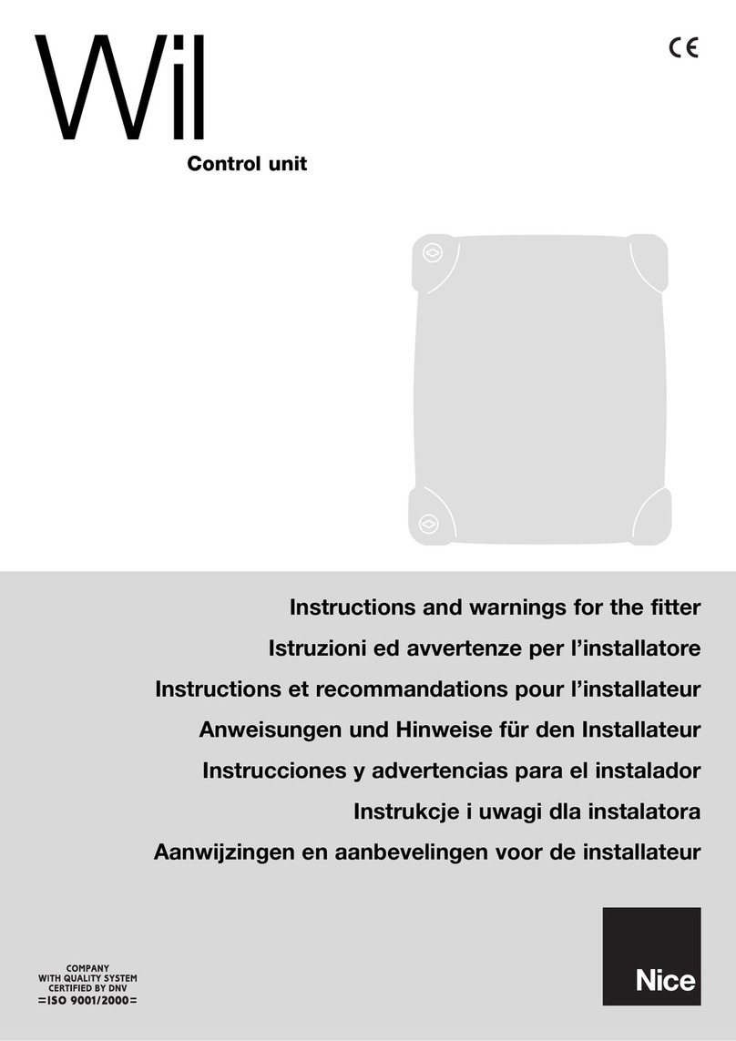 Nice WIL Product manual