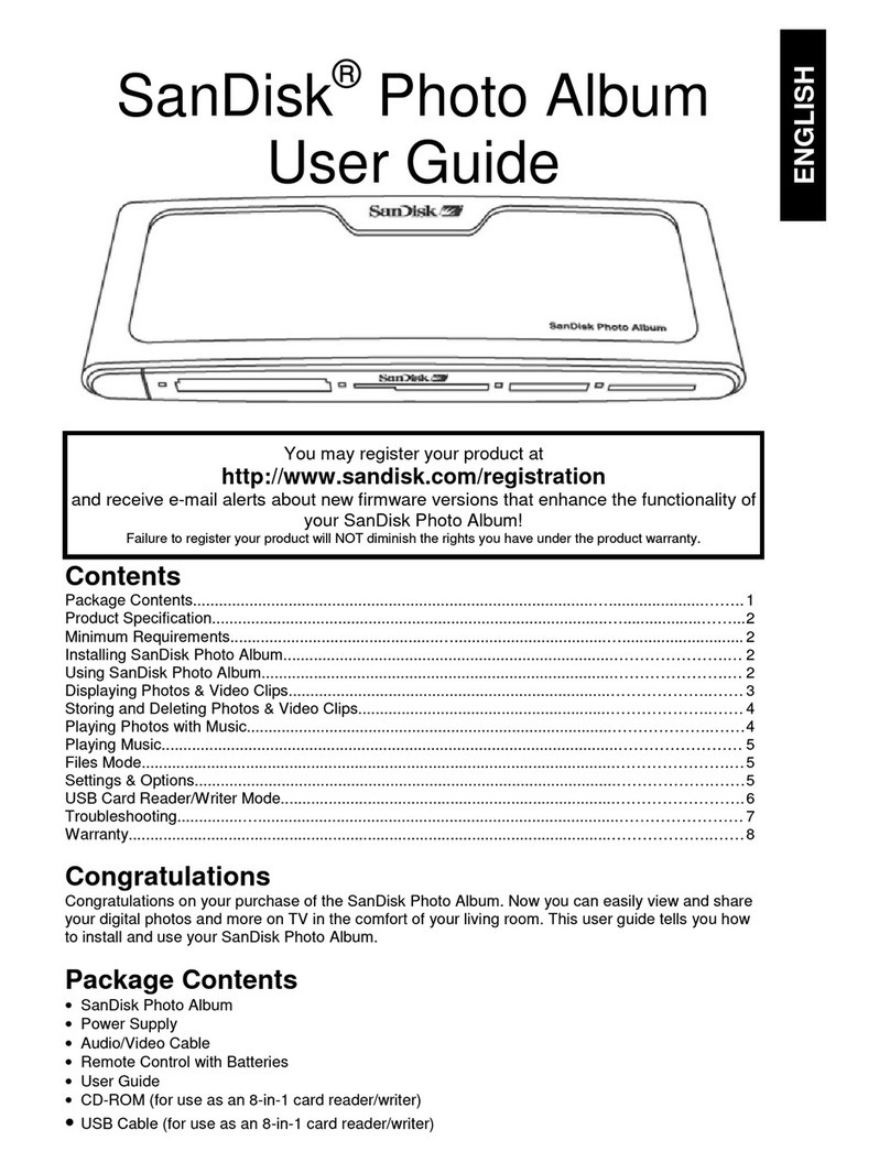 SanDisk Photo Album User manual