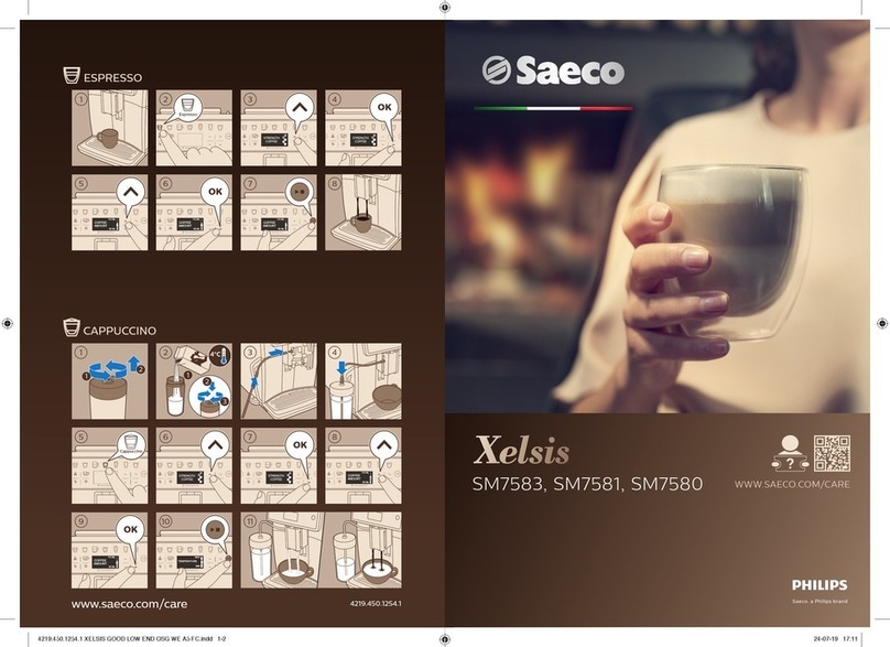 Philips Saeco Xelsis SM7583 manual