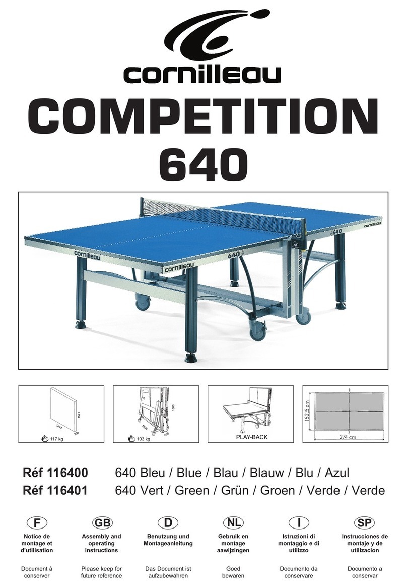 Cornilleau COMPETITION 640 Assembly and operating instructions