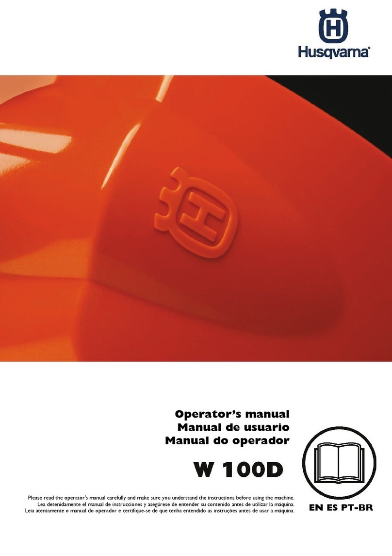 Husqvarna W 100D Operator's manual Husqvarna W 100D Operator's manual