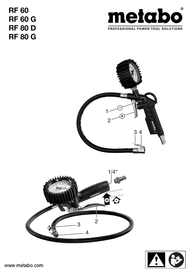 Metabo RF 60 operating instructions