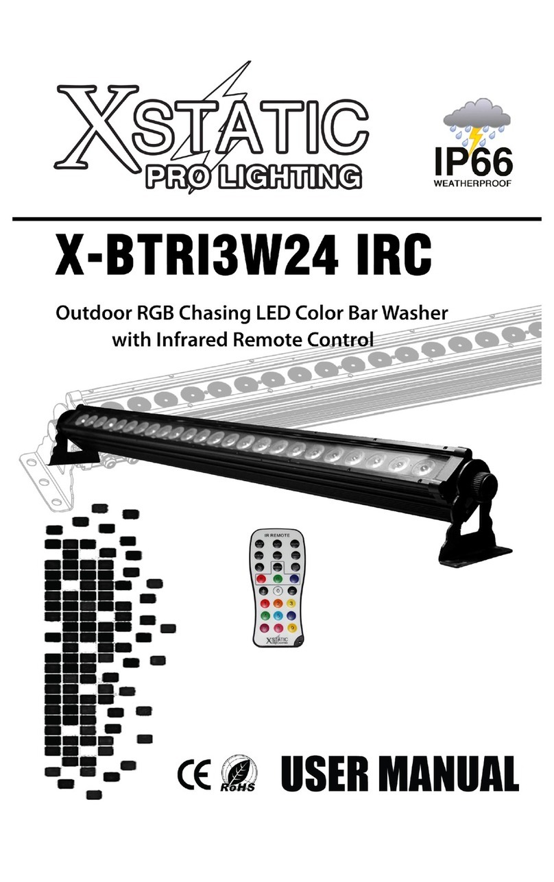Xstatic Pro Lighting X-BTRI3W24 IRC user manual