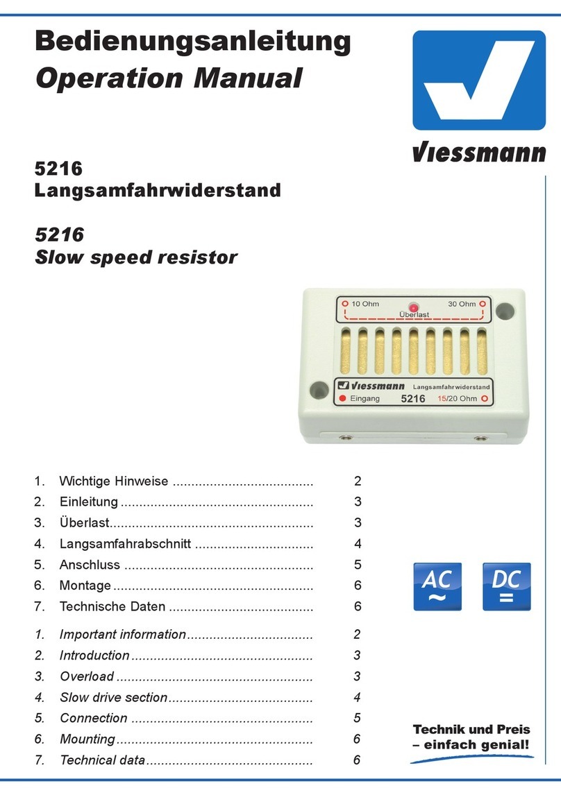 Viessmann 5216 Operation manual