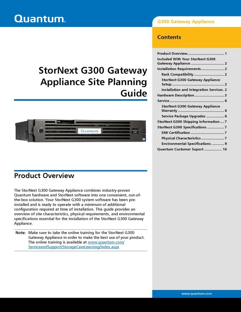 Quantum StorNext G300 Technical manual