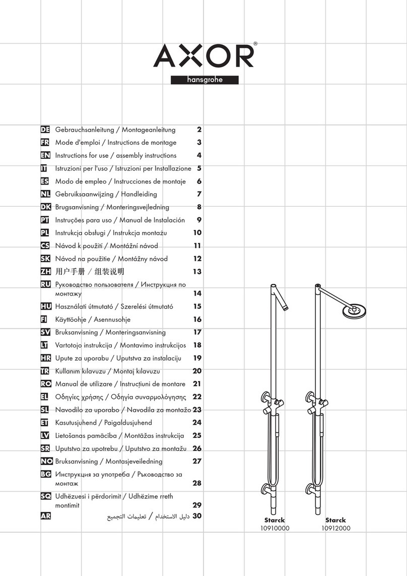 Hans Grohe AXOR Starck 10912000 Manual