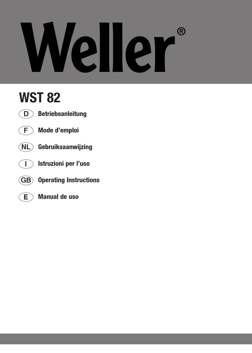 Weller WST 82 operating instructions