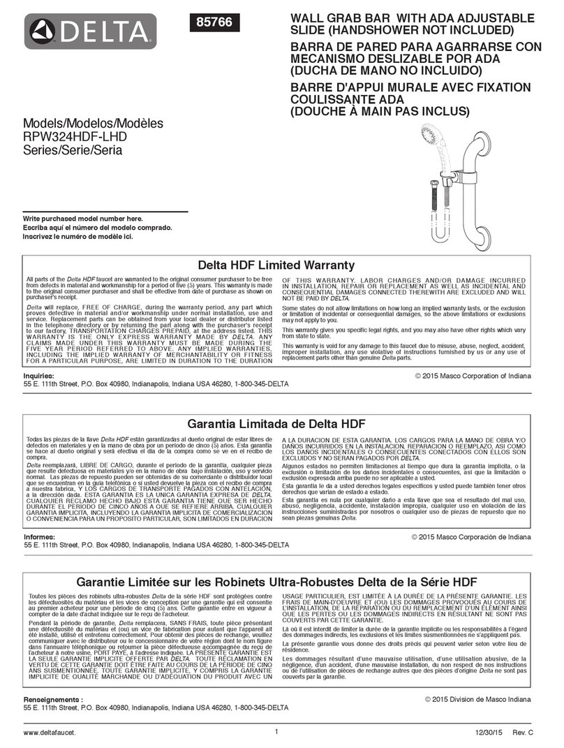 Delta RPW324HDF-LHD Series User manual