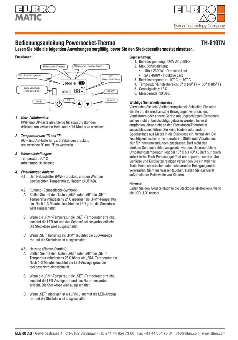 ELBRO TH-810TN User manual