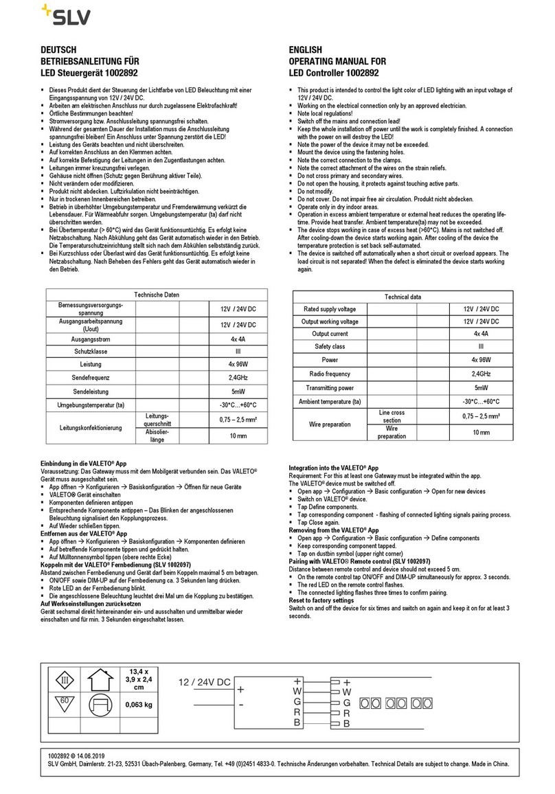SLV 1002892 operating manual