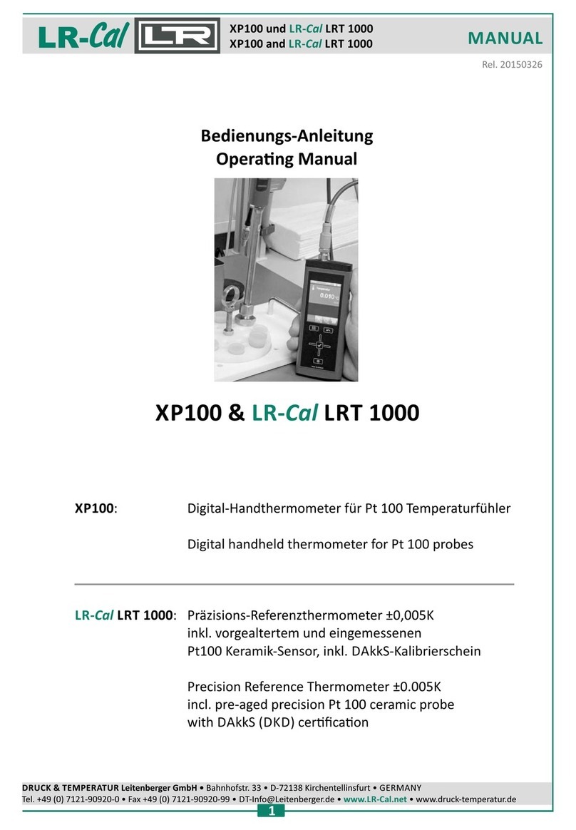 DRUCK & TEMPERATUR Leitenberger XP100 User manual
