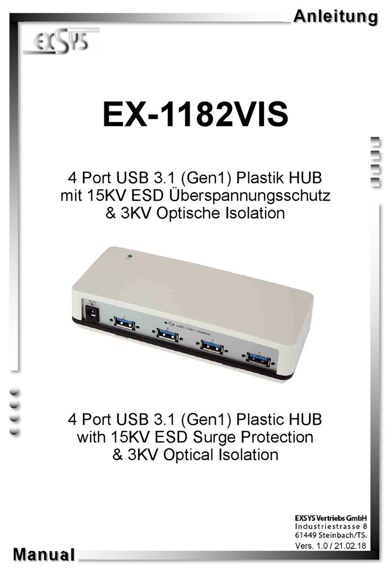 Exsys EX-1182VIS User manual