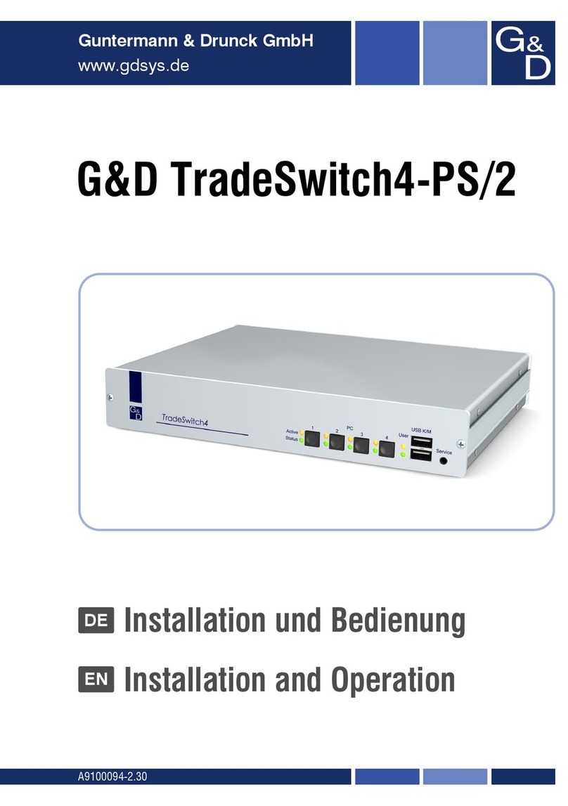 Guntermann & Drunck TradeSwitch4-PS/2 Owner's manual