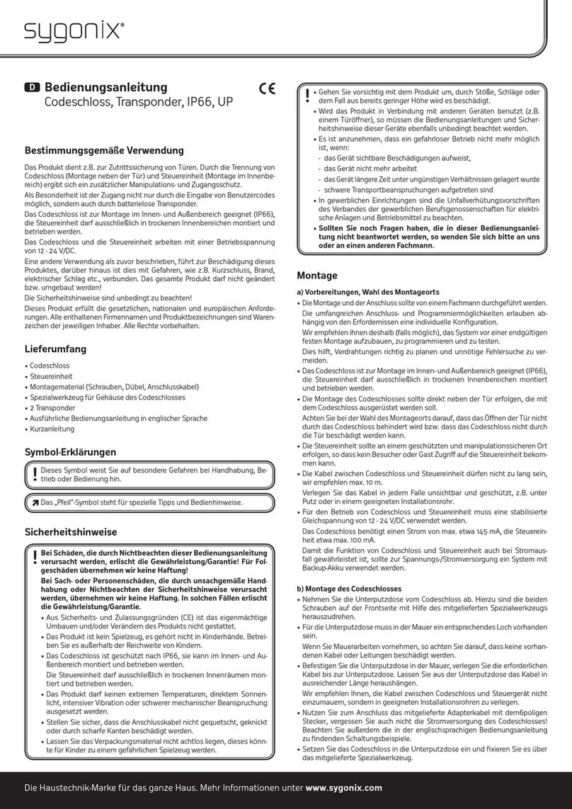 Sygonix 43172W User manual