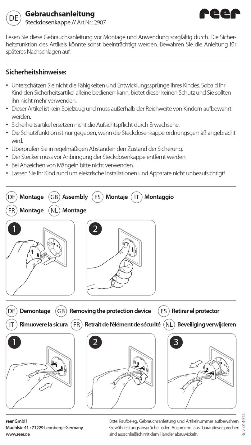 Reer 2907 User manual
