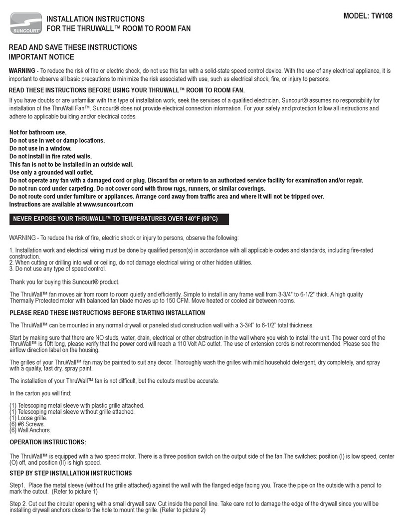 Suncourt TW108 User manual