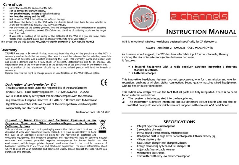 Xplore WS3 instruction manual