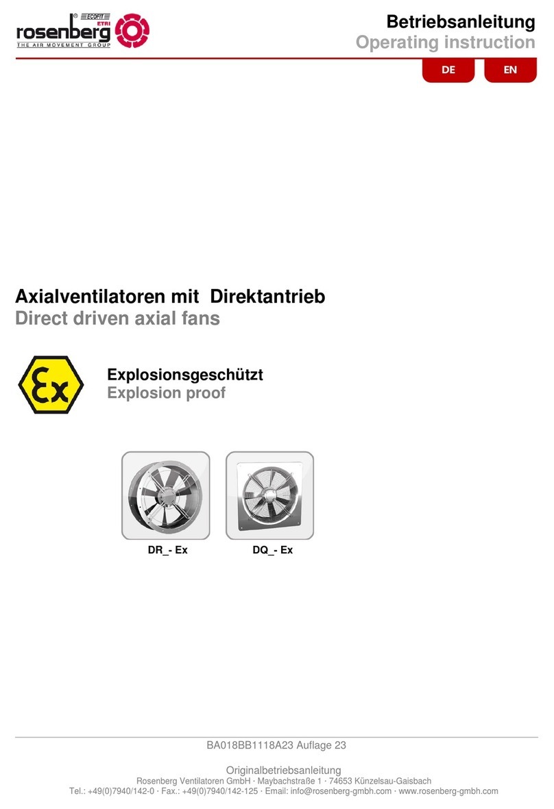 Rosenberg DR-Ex Series User manual