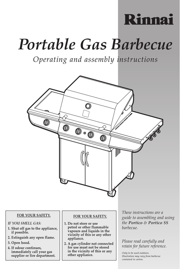 Rinnai Portico Operating and assembly instructions