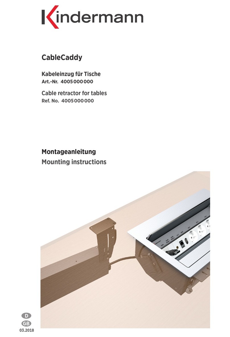 Kindermann CableCaddy Mounting instructions