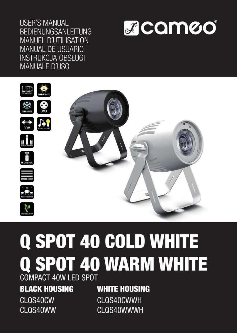 Cameo CLQS40WW User manual