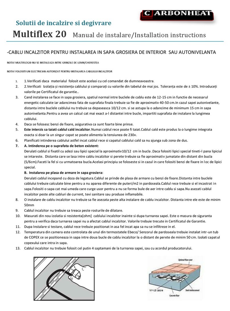 Carbonheat Multiflex 20 User manual