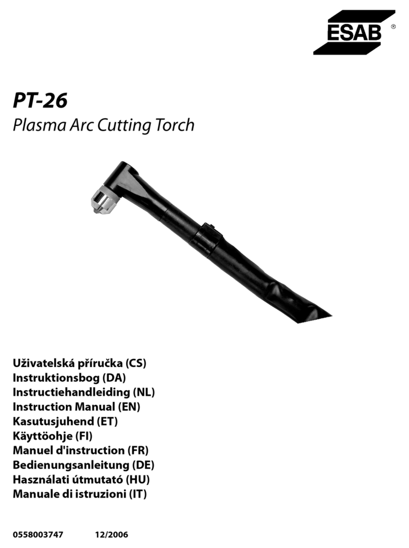 ESAB PT-26 User manual