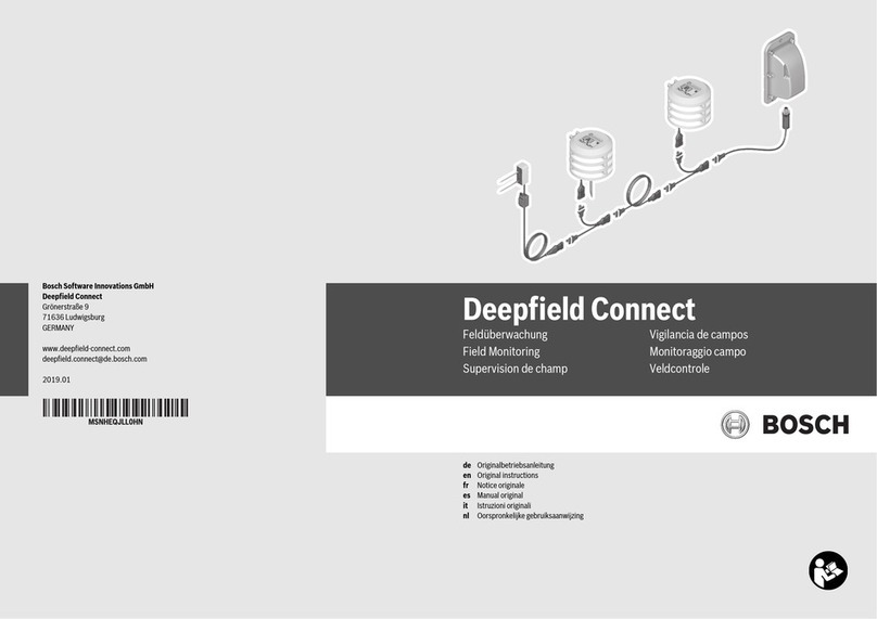 Bosch Deepfield Connect User manual