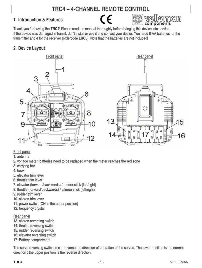 Velleman components TRC4 manual