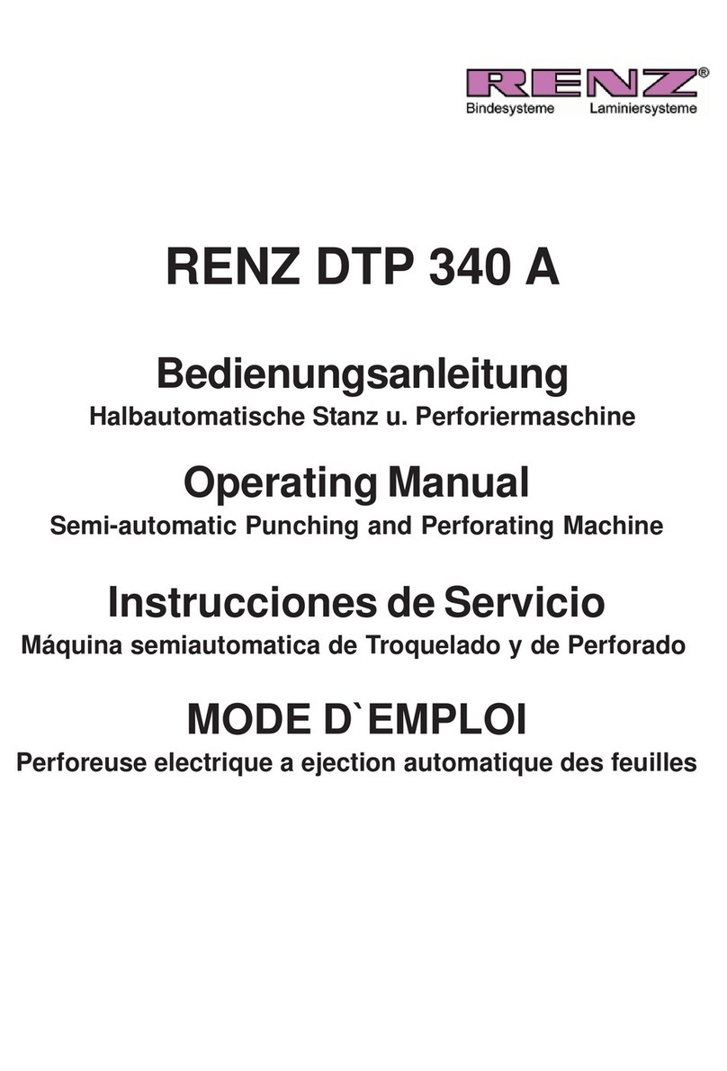 Renz DTP 340 A operating manual