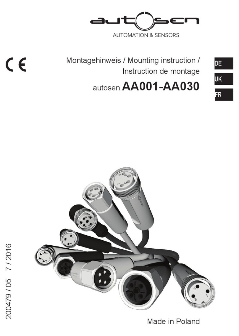 autosen AA001 Mounting instructions