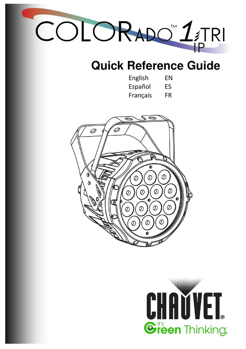 Chauvet COLORADO 1-TRI IP Quick reference guide