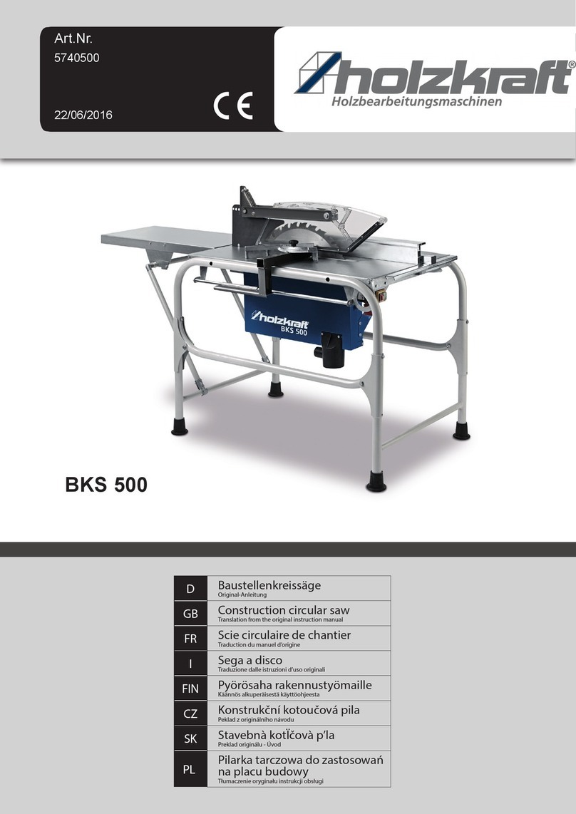 holzkraft BKS 500 Translation from the original instruction manual