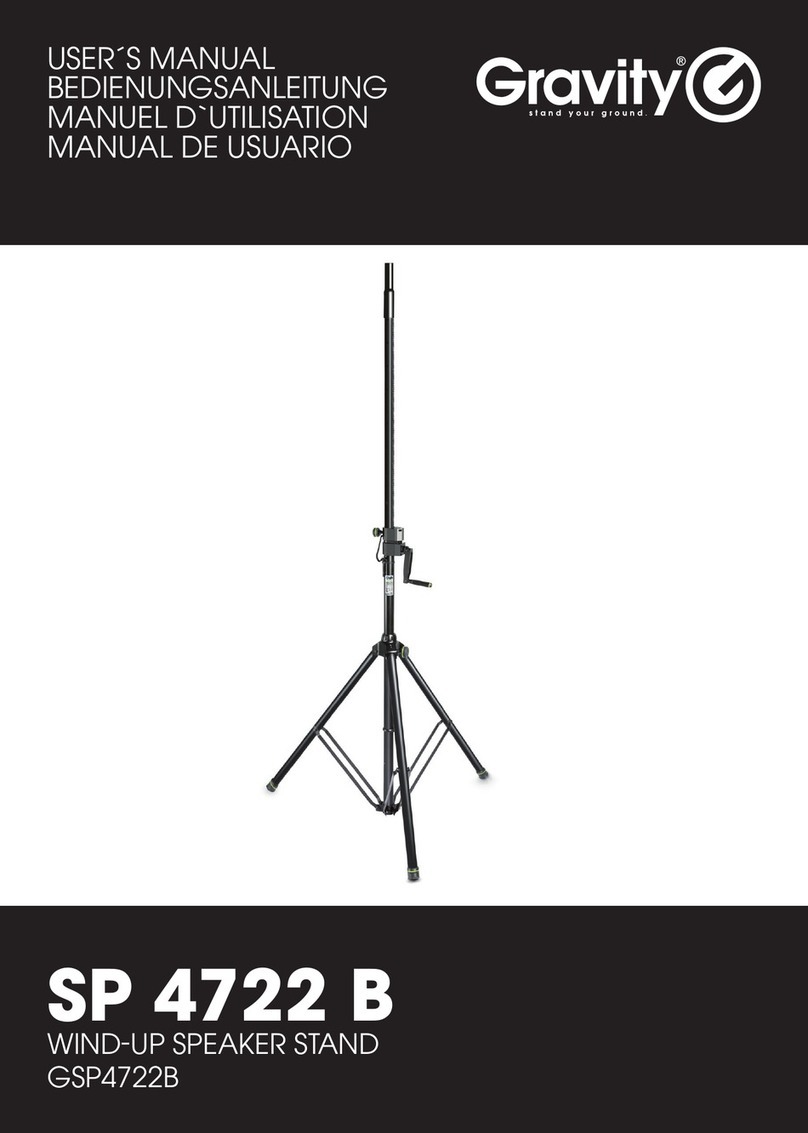 Adam Hall Gravity SP 4722 B user manual