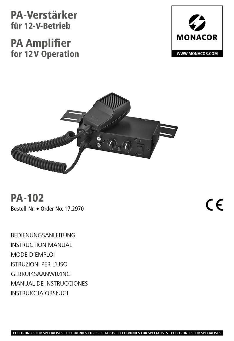Monacor PA-102 User manual