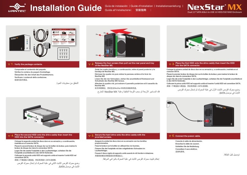 Vantec NexStar MX NST-225MX-S3 User manual Vantec NexStar MX NST-225MX-S3 User manual